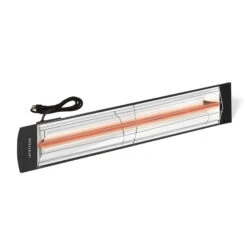 Infratech C-Series 33-Inch 1500W Single Element Electric Infrared Comfort Garage Heater With Plug - 120V - Black