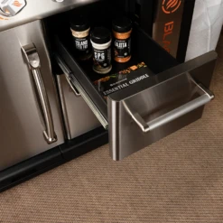 Blackstone Griddle Culinary Pro Cabinet 36-in 4-Burner Freestanding Propane Gas Commercial Style Flat Top Grill -Kitchen BBQ Sale blackstone 36 inch culinary griddle 1902 spice drawer Copy