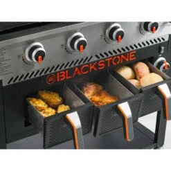 Blackstone Griddle Patio Cabinet 36-in 4-Burner Freestanding Propane Gas Commercial Style Flat Top Grill With Air Fryer -Kitchen BBQ Sale blackstone Patio 36 inc griddle cooking station with air fryer control panel