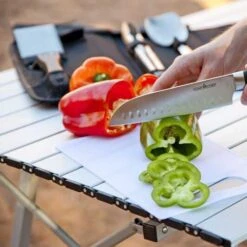 Camp Chef All-Purpose 5-Piece Stainless Steel Chef Tool Set With Case -Kitchen BBQ Sale kset5 1 2