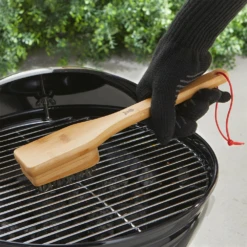 Weber Grills 12-inch Bamboo Grill Brush -Kitchen BBQ Sale weber bamboo grill brush lifestyle