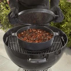 Weber Grills Dutch Oven Duo 7.25 Quart Cast Iron 13 Weber Grills Dutch Oven Duo 7.25 Quart Cast Iron -Kitchen BBQ Sale weber dutch oven duo lifestyle 3