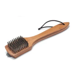 Weber Grills Bamboo Grill Brush & Scraper With 12-Inch Handle -Kitchen BBQ Sale weber grill brush scraper