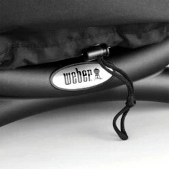 Weber Grills Grill Cover For Q 200 & 2000 Series Gas Grills -Kitchen BBQ Sale weber grill cover Q 100 and 1000 series top view drawstring detail
