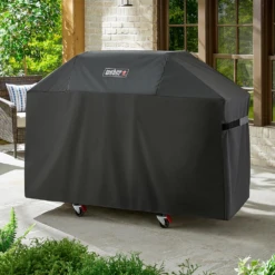 Weber Grills 2022 Model Weber NEW Genesis Premium Grill Cover For NEW Genesis 300 Series Gas Grills 7 Weber Grills 2022 Model Weber NEW Genesis Premium Grill Cover For NEW Genesis 300 Series Gas Grills -Kitchen BBQ Sale weber premium grill cover genesis 300 lifestyle